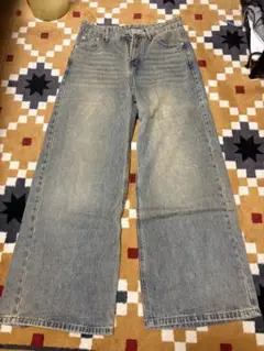 YOLO ヴィンテージストレートウォッシュデニム