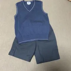 J.PRESS Vネックニットベストとショートパンツセット 120cm