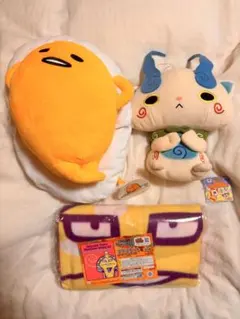 アミューズメント専用景品　ぬいぐるみ　ブランケット　詰め合わせ　ぐでたま　他2点