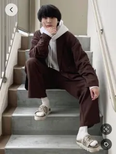 Loungewear Tokyo ブラウン セットアップ Mサイズ