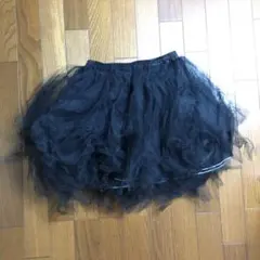 チュールスカート パニエ 黒