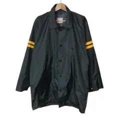 80s 国鉄　ヴィンテージジャケット　フルスナップ　ブラック　レトロ