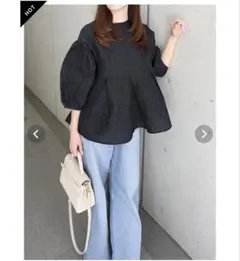 CLANE バックリボン PUFF SLEEVE GATHER BLOUSE 1 - メルカリ