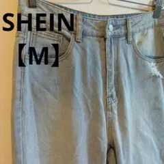 SHEIN【М】 ダメージ デニム クラッシュ 水色 ブルー 普段着 お出かけ