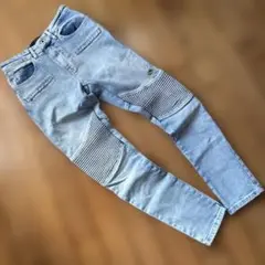 ZARA ストライプ デザイン スキニージーンズ