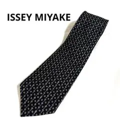 IM ネクタイ ブラック 総柄　ISSEY MIYAKE