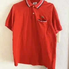 LACOSTE オレンジ ポロシャツ サイズ5 古着