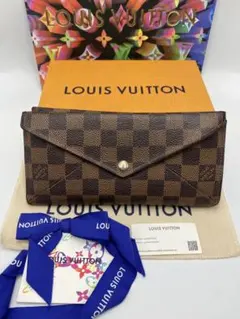 ルイヴィトン 長財布 ダミエ ポルトフォイユ・オリガミロン N63097 エベヌ