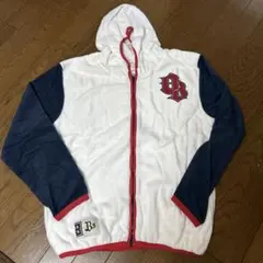 フード付きジャケット ホワイト/ネイビー F