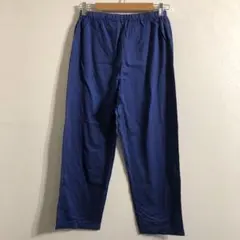 メンズ イージーパンツ ブルー L ウエストゴム