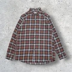 XL UNIQLO オンブレ チェックシャツ 好配色 フランネル Y2K