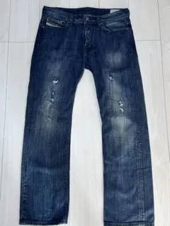 DIESEL ダメージ加工 ストレートジーンズ