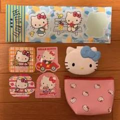ハローキティ シールとポーチセット