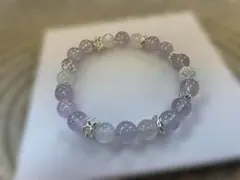 ラベンダーアメジスト/ムーンストーンの天然石ブレスレット