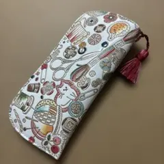 文庫屋大関 蝶柄 メガネケース - メルカリ