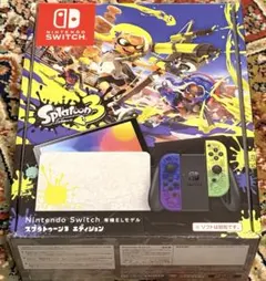 【美品】Switchスプラトゥーン3エディション本体【マイクロSDカードセット】