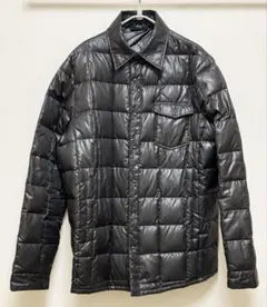 ライトダウン シャツジャケット ブラック Lサイズ
