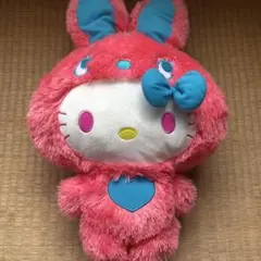 キティ カラフル バニー BIG ピンク ぬいぐるみ　ハローキティ