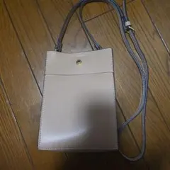 スマホショルダーバッグ ベージュ シンプルのサムネイル