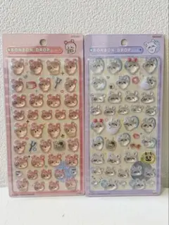 【正規品】ちいかわ　モモンガ　古本屋　ボンボンドロップシール　２枚セット