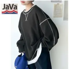 クラシカルエルフ　java　ジャバ　ワッフルカットソー　ロンT　サイズL　黒