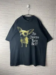 ゆ*ー様 90s TACOBELL タコベル Tシャツ 企業物 プロモ 犬 チワ - メルカリ