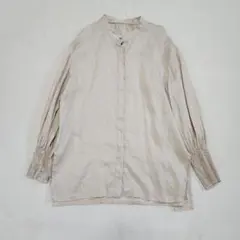 ジャーナルスタンダードレサージュ　ブラウス　リネン100%　ベージュ系　日本製