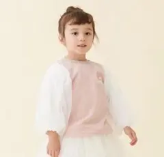 シールのおまけ付き　petit main マイメロ　チュール袖　長袖シャツ