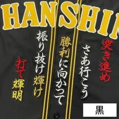 阪神タイガース 刺繍 ワッペン 高寺望夢 ネーム 黒 刺しゅう - メルカリ