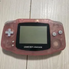 ジャンク品　ゲームボーイアドバンス 本体 クリアピンク