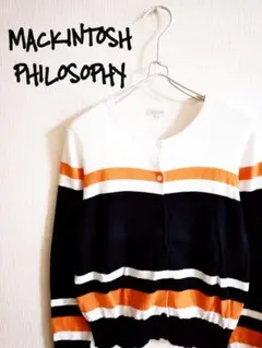 D222321 MACKINTOSH PHILOSOPHY ボーダーカーディガンのサムネイル