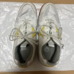 体育館シューズ ホワイト イエロー