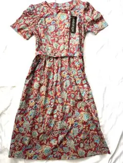 【最終値下げ】新品　未使用　タグ付き　昭和レトロ　ビンテージ　ワンピース