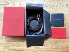 未使用品&正規品 ボナベンチュラ フォンストラップ エトープ×ブラック