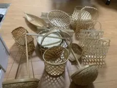 竹製バスケットセット