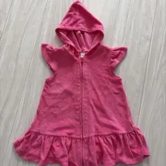 OLDNAVY タオル フード ワンピース ピンク 2Tのサムネイル
