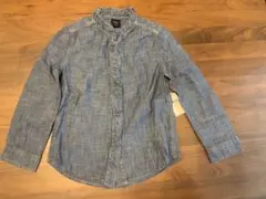 新品 GapKids デニムフリル長袖シャツ 110