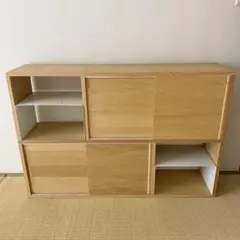 無印良品 スタッキングシェルフセット 3x3 オーク材 - メルカリ