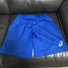 アシックス　サッカーハーフパンツ M ブルー