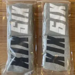 2足セットKIKSIX グレー ソックス Mサイズ