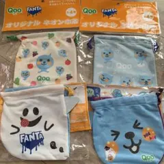 Qoo FANTA 오리지널 네온 건착 4종 세트