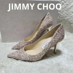 美品✨ ジミーチュウ ピンク グリッター ブライダルシューズ パンプス 箱付き