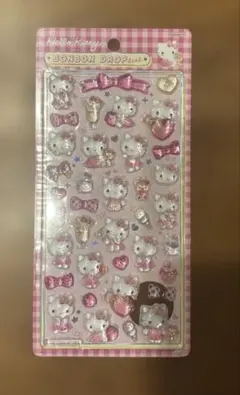 正規品！ボンボンドロップシール　ハローキティ　ピンク