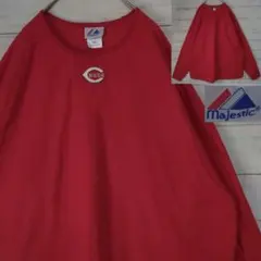 MLB シンシナティ・レッズ フリース プルオーバー ヴィンテージ XXL