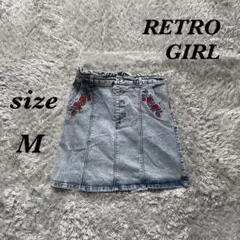 RETRO GIRL レトロガール (M) ミニスカート デニム 裏地なし