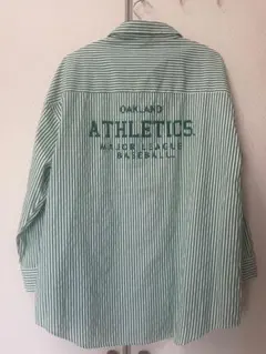 MLB Oakland Athletics ストライプシャツのサムネイル