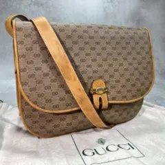 美品⭐︎GUCCI マイクロgg ネイビー インターロッキング ショルダー