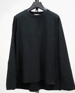 【新品タグ付き】lohen ローヘン　ボキシーラインビックロンT 黒 新品タグ付き LOHEN ローヘン ボキシーラインビッグロンT カットソー