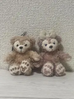 ダッフィー & シェリーメイ キーホルダー 2体セット