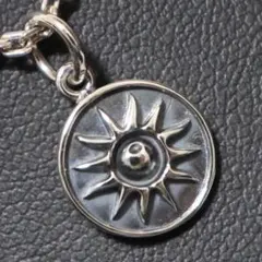 45cm +太陽の紋章コイン型ペンダント 光と力の象徴 ネックレス